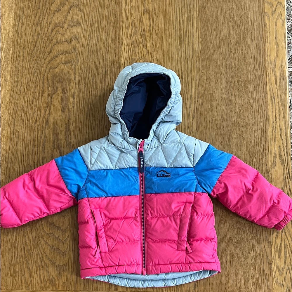 L.L. Bean Color Block Down Jacket